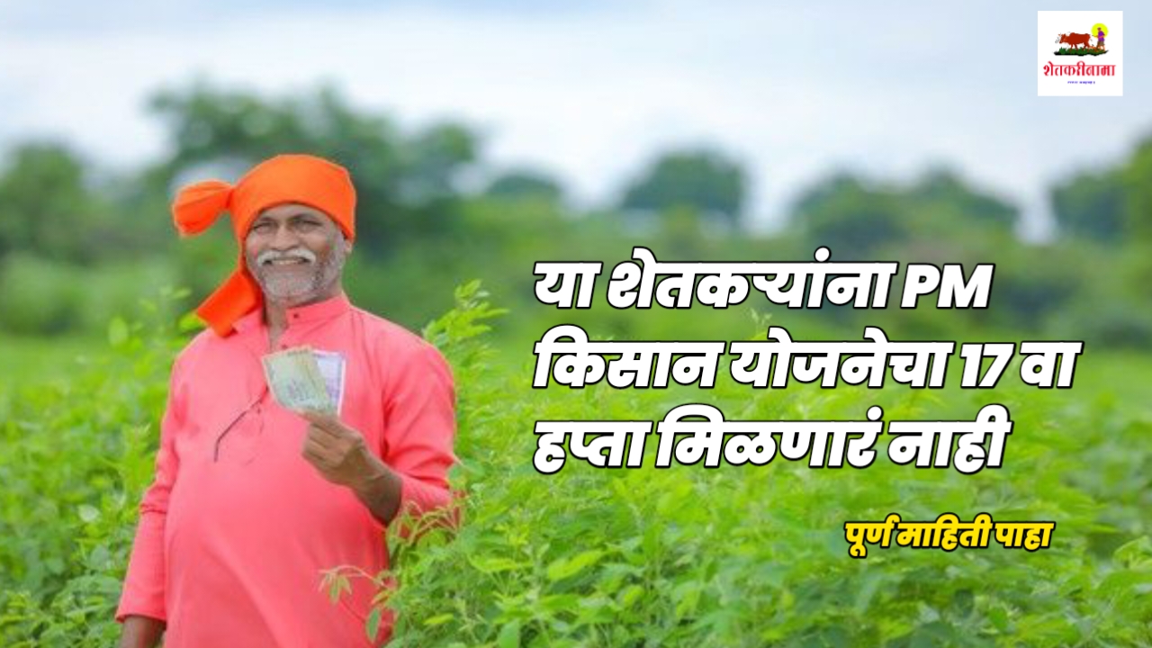 Pm Kisan Yojana या शेतकऱ्यांना Pm किसान योजनेचा 17 वा हप्ता मिळणारं नाही शेतकरीनामा 6962